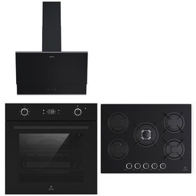 Resim Narte OV401B - CG20070B - H10060BX Siyah Ankastre Set 