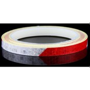 Resim Beyaz & Kırmızı 8m 1cm Genişlik Dayanıklı Araba Gece Bisiklet Jant Su Geçirmez Aydınlık Araba Jant Bandı 