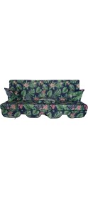 Resim Mor Minder Süngersiz Tenteli Salıncak Kumaş Seti 3kişilik 164X47 cm Süngersiz Yeşil Yaprak 