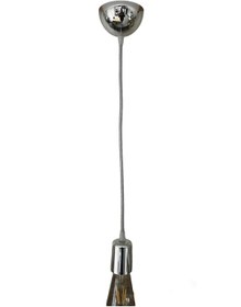 Resim CONANA Sarkıt Lale Duy - KUMAŞ KABLO - (Gümüş Renk) (AMPUL DAHİL DEĞİLDİR) 70cm Plastik 