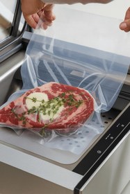 Resim Plas+Plus Endüstriyel Vakum Poşet Torba Et Tavuk Peynir Gıdayla Temasa Uygun 160 Mikron Düz 29x18 cm 50 Adet 