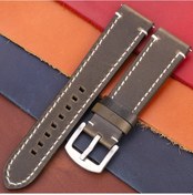 Resim Hakiki Deri Kordonlu Saat 7 Renk Vintage Kayış 18mm 20mm 22mm 24mm Kadın Erkek Green Silver Clasp 11mm 