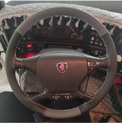 Resim Scania Siyah Gri Direksiyon Kılıfı 