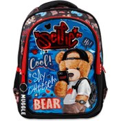 Resim Muggle İlkokul Çantası Cool Bear Siyah 