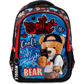 Resim Muggle İlkokul Çantası Cool Bear Siyah 