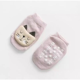 Resim Myluni Peluş 3d Tavşan Oyuncaklı Eğlenceli Bebek Çorabı 