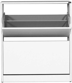 Resim Flat Duo 2 Katlı Geniş Ayakkabılık Dolabı - Beyaz 