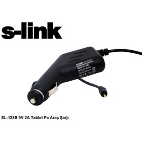 Resim S Link Sl 128b 9v 2a Tablet Pc Araç Şarj Adaptörü 