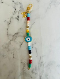 Resim Pasion Kişiye Özel Çanta Charmı - Saks Mavisi / R 