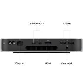 Resim Apple Mac mini: Apple M2 8GB 512GB SSD Masaüstü Bilgisayar (Apple Türkiye Garantili) MMFK3TU/A 