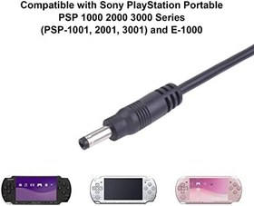 Resim Sony Playstation Taşınabilir PSP 1000 2000 3000 Serisi (PSP-1001, 2001, 3001) ve E-1000 USB Veri Kablosu için PSP 3000 Şarj Kablosu Güç Kablosu Değiştirme - 4 mm * 1,7 mm Fiş (3,3 ft) 