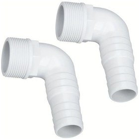 Resim Willowhaven 2 Adet Yerüstü Havuzu Hortum Bağlantı Adaptörü Spx1105z3 90 Derece Dirsek Hayward Uyumlu 