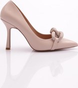 Resim Dgn 5022 Kadin Topuklu Ayakkabi M5022-1748-R11034 Bej Cilt 