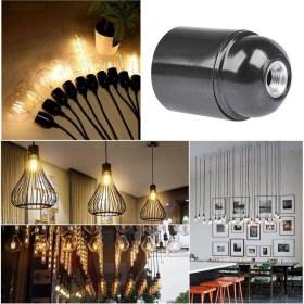 Resim Humble 12-Pack Bakalit Duy E26/E27 Işık Soketi Vintage Ampul Soketi Es Vidalı Duy Tavan/sarkık/zemin (Yurt Dışından) 