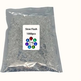 Resim Dashanshop 1000 Adet 5mm Rgb Yavaş Yanıp Sönen Led Işık Dıy Arduino Raspberry Pi Seti 