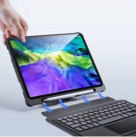 Resim Polhammobile Siyah Ipad Pro 11inch 2020-2018 Kablosuz Bluetooth Klavye Kılıf 