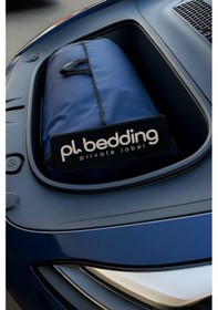 Resim Tesla Model Y Uyumlu Araç İçi Kamp Yatağı Şişirme Gerektirmez, Çantalı + 2 Yastık Hediyeli Gri 