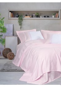 Resim Cotton Box Lusso Bambu Çift Kişilik Pike Takımı Spruce Pudra 