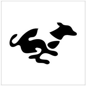 Resim Kanguru Folyo Sticker 70cm Uzunluk Siyah 