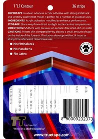 Resim True Tape Supertape Protez Saç Bandı Oval 1LF 2.5 CM x 7.5 CM 