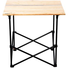 Resim Katlanabilir Ahşap Kamp ve Piknik Masası XL - Akordion - (54026) - Taşıma Çantalı 