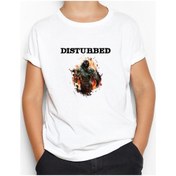 Resim Disturbed Monster Beyaz Çocuk Tişört Beyaz 