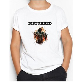 Resim Disturbed Monster Beyaz Çocuk Tişört Beyaz 