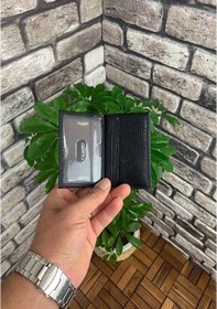 Resim Guard Siyah Hakiki Deri Kartlık Erkek / Kadın P1169 Siyah 