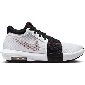 Resim Nike Lebron Witness Vııı Erkek Basketbol Ayakkabısı-9187 Beyaz - Siyah 