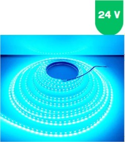 Resim 24 Volt 8 Mm Pixel Turkuaz İç Mekan 120 Ledli 10 Metre Şerit Led 