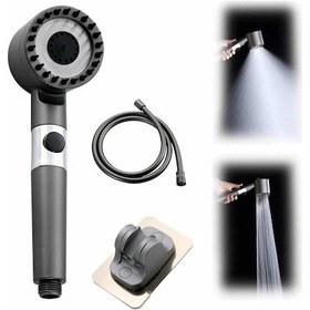 Resim Ilkeshop Duş Başlığı Yüksek Basınçlı Masaj Taraklı 3 Kademeli Çok Renkli 