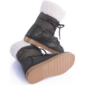 Resim Getcho Rozanna Kadın Paraşüt Kumaş Haki Kar Botu 