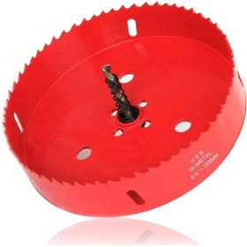 Resim Delik Gördü 6 1/8 ' / 155mm, Ahşap, Alçıpan, Plastik Plaka, Tavan, Plastboard İçin Mandrelli Hss Bimetal Matkap Deliği Kesici 