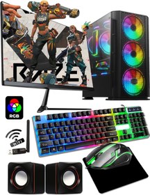 Resim jetucuzal InnoVare i5 3470 16GB RAM 256GB SSD 19 inç FHD Monitör Wi-Fi Masaüstü Bilgisayar 