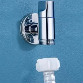 Resim Mini Pirinç Krom Ev Çamaşır Bulaşık Makinesi Musluğu 