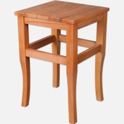 Resim Hestia Ahşap Tabure Naturel 45 cm 