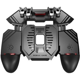 Resim Vkemall Ak77 Mobil Oyun Kontrolcüsü, Pubg Oyun Kontrolcüsü Gamepad, 6 Parmak Oyun Tetiği Siyah 