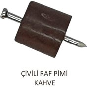 Resim Çivili Raf Pimi Kahve 500 Adet 