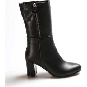 Resim Hakiki Deri Kürklü Kadın Yüksek Topuk Çizme 064kza531 001 