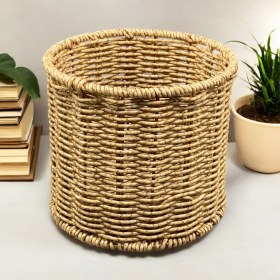 Resim Hasır Rattan Kaşıklık Mutfak Tezgah Üstü Organizer 14*15CM 
