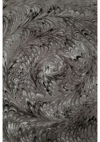 Resim Ebru Sanatı El Yapımı Ipek Fular Krf 16 Çok Renkli 