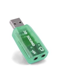 Resim 5.1 Usb Stereo Ses Adaptörü , Harici Ses Kartı, Pc Ve Dizüstü Bilgisayar İçin 3d Usb Ses Adaptörü, 