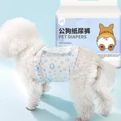 Resim 12 adet Ultra Emici Erkek Köpek Bezi - Sızdırmaz, Rahat Uyum için Yavru ve Yaşlı Köpekler, Cerrahi İyileşmesi için İdeal, Pati İlhamı | Ultra Koruma | Erkek Köpekler için Isı, İncinmiş İdrar, Pet Bezi, Büyük Köpekler için Köpek Bezi, Orta Köpekler için Köpek Bezi, Küçük Köpekler için Köpek Bezi, Köpekler için Pet Bezi, Pet Hijyeni, Sızdırmaz Tasarım, Rahat Uyum, Dayanıklı Yapı, Yumuşak Kumaş, Pet Bakımı Temel, Aktif Köpekler, Erkekler ve Dişi, Büyük ve Küçük için Sızdırmaz Bezi 