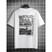 Resim DAXİS Sportwear Company Baskılı Oversize Tshirt 