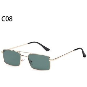 Resim Klassnum Steampunk Retro Dikdörtgen Güneş Gözlüğü Kadın Erkek Uv400 Metal Çerçevegri51 Gri 