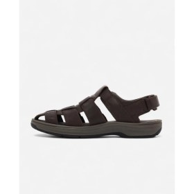 Resim Clarks Saltway Cove Dark Brown Lea Erkek Kahverengi Sandalet 26176900 