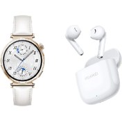 Resim Huawei Watch GT 5 41 MM Akıllı Saat (Huawei Türkiye Garantili) Beyaz Deri+Huawei Freebuds SE 2 Bluetooth 5.3 Beyaz Kulaklık 