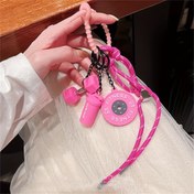 Resim Anahtarlık, Anahtar Halkası - Canlı Pembe Ayarlanabilir Egzersiz Klipsli Döngü, Kadın Spor Tutkunları İçin Dayanıklı Fitness Hediyesi, Spor Aksesuarı 