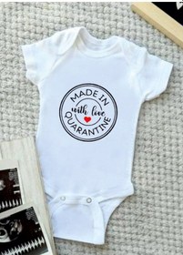 Resim Tuğbababy Baby Baskılı Zıbın Kız Erkek (533427411) Beyaz 