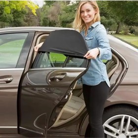 Resim 2 Adet Arka Yan Cam Güneşlik Güneş Koruma Gölgelik Sineklik Perde Suv Araçlar İçin 